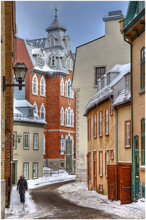 Quebec street scene no 3 pres s